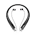 Bluetooth Headphones, DolTech Stereo Wireless Headset Neckband Retractable Sport Earbuds with Mic, Sweatproof Bluetooth 4.1 for iPhone IOS Android (990 Black)