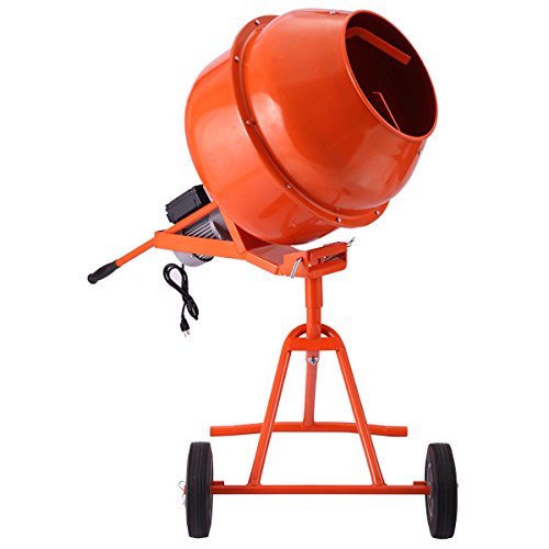 SKEMiDEX5cuft Mixer Concrete Cement Machine Electric Barrow Mortar