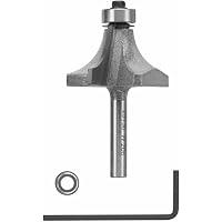 KEENTECH Roundover Router Bit - 1/2" Shank, 5/8" Radius, Carbide Tipped For Woodworking