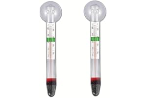 LABO TECHNOLOGY LABO Floating Aquarium Thermometer – Glass, Mercury-Free Fish Tank Thermometer, Safe Thermometer for Fish Tank, Ideal for Freshwater and Saltwater Aquariums