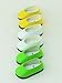 American Fashion World 3 Pack of Slip On Shoes: White, Yellow, and Lime| Fits 14