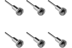 Acoeitl 1/8inch Cut Off Wheel High Speed Steel Screw Mandrel Shank Holder Rotary Tool Bit Easy Precise Cut Deep Slot Not Easy Strip Slip Even Turn for Cutting Wheel Sheet Metal Sanding 6Pcs