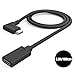 USB-C Extension Cable,TUSITA Angled 90 Degree USB Type C Devices;Pass Video,Data Sync,Audio Through Male to Female Extender for MacBook Pro,Nintendo Switch,Samsung Galaxy S8 S9/Note 8/Dex,Nest Cam