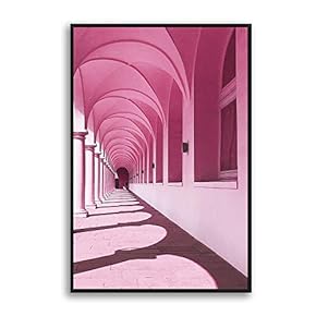 Framed Canvas Wall Art for Living Room, Bedroom Colorful Corridor Canvas Prints for Modern Home Decoration Ready to Hang - 16"x24" inches