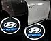 2PCS (1 Pair) X 6th Gen Golden car door Shadow laser projector logo LED light for Hyundai All Series Coupe Tucson Accent Elantra Terracan Veracruz Sonata Santa fe I10 I20 I30 I30CW I40 I800 IX35 getz