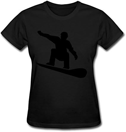 Unique Popular Personalized Tee Cotton Snowboard Xxx-large Women Black