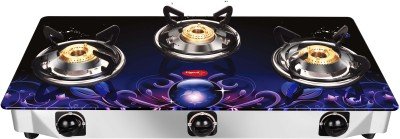 Pigeon by Stovekraft Smart Plus 3 Burners Manual Gas Stove Cooktop