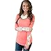 Juntong Lace Long Sleeve Oblong Neckline T-Shirt Blouse Top