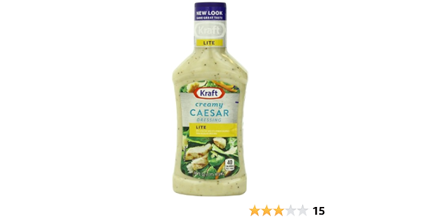 Kraft Light creamy caesar reduced fat dressing (021000026395)