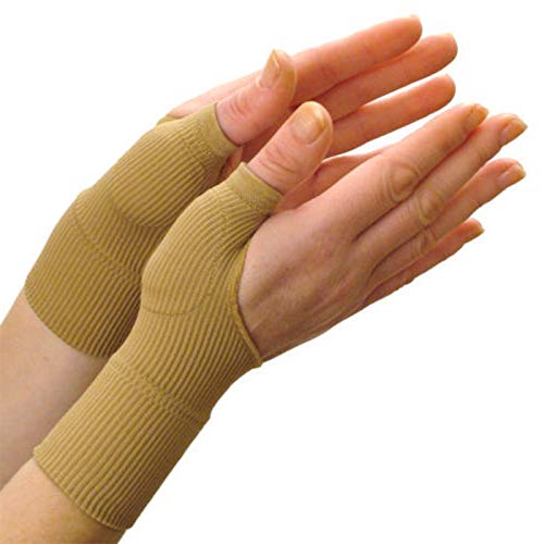 EDTara Arthritis Gloves Medical Wrist Thumbs Hands Splint Support Brace Stabiliser 1 Pair Skin Color