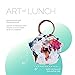 ARTOVIDA Artists Collective Lunch Purse | 11 x 15 x 6 Inches Large Reusable Insulated Lunch Tote with Inside Pocket - Design by Mark Ashkenazi (Israel) 