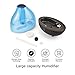 Ultrasonic Cool Mist Humidifier, DONGSHEN 1.7L Capacity Diffuser Humidifier , Portable Personal Humidifier Max 12 Hours , Automatically Shut-off , 7 Colors Changeable LED Light