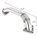 Mophorn Duramax Header Bolt On Passenger Side up-Pipe with Gaskets Fits for 2001-2016 GM 6.6L Diesel LB7 LLY LBZ LMM LML 6.6L Silver