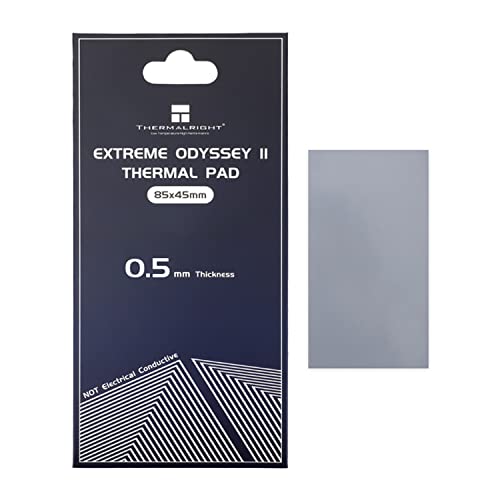 Thermalright Thermal Pad 14.8 W/mK Non Conductive Heat Dissipation Silicone Pad for PC Laptop Heatsink CPU/GPU/LED Graphics Card Motherboard Silicone Grease Multi-Size Pad (85x45x0.5mm)