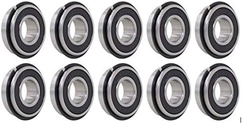 Ultra Smooth Go Kart Snap Ring Wheel Bearings, 5/8" ID x 1 3/8" OD (Pack of 10)