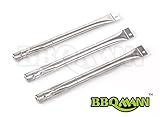 BBQMANN BE251(3-pack) Replacement BBQ Pipe Tube Gas Grill Burner for BBQ Tek, Bond, Brinkmann Part, Grill King Part, Master Cook, Presidents Choice, Lowes Model Grills