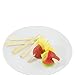 Houseables Bamboo Skewers, Appetizer Picks, Paddle Sticks, Toothpicks, 2000 Pcs, 3.5 Inch, Flat, Mini, Natural, Extra Sharp, BBQ Skewers, For Food, Barbecue Grill, Party, Sandwich, Kabob, Cocktail