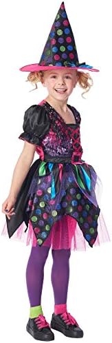 Target Corporation Girl's Sequin Witch Dress Hat Halloween Costume