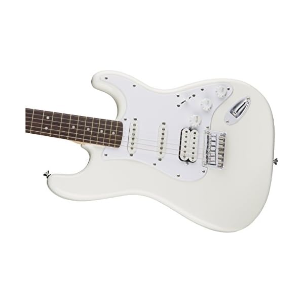 Fender 6 String Bullet Stratocaster Electric Guitar-HSS-Hard Tail-Rosewood Fingerboard-Arctic White, (0311005580) - Image 6