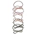 Kitsch 5 Piece Premium Knotted Holiday Gift Hair Ties Set | Fashion Ponytail Holders for Women | Hair Ties for Women | Bow Hair Ties (Blush/Mauve)