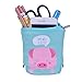 iSuperb Cartoon Telescopic Stand Up Pencil Case Pen Bag Cute Animal Office Student Stationery Bag Cosmetic Organizer Pouch (Pink pig)