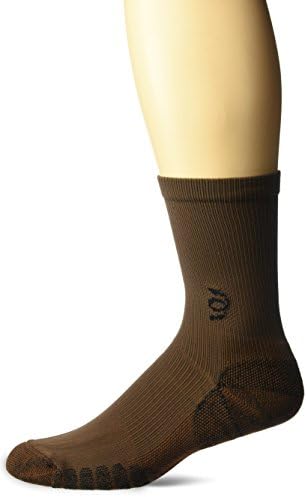 Travelsox The Best Dress and Travel Crew Compression Socks TSC, Brown, Large