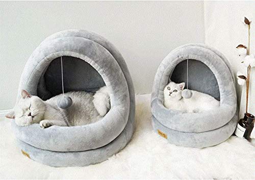 image for Infinite Luxury Super Comfortable and Luxurious Cat Bed | (Small, Grey