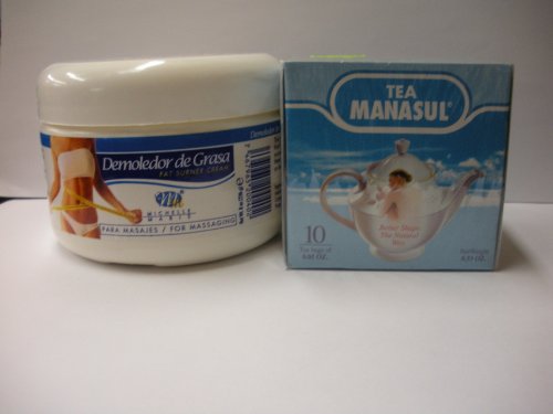 Fat Burner & Slimming Cream Michelle Marie 8oz Jar & Tea Manasul 10 Tea Bags Fat Burner & Slimming Cream Michelle Marie 8oz Jar & Tea Manasul 10 Tea Bags