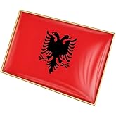 vmcoatdu Country Flag Rectangle Pin Badge International Travel Brooch Metal Alloy Souvenir Pin for Hat Clothes Backpack