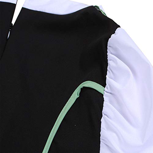 Women Oktoberfest Costume Girl Bavarian German Dirndl Maiden Dress Carnival Halloween Cosplay Party Waitress Clothes (L, Green)
