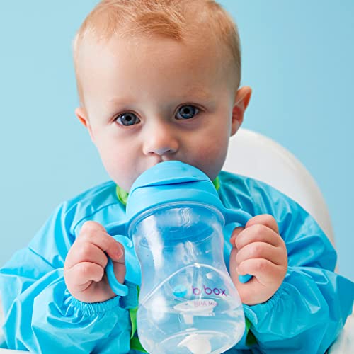 b.box Sippy Cup with Innovative Continuous Flow Weighted Straw Cup