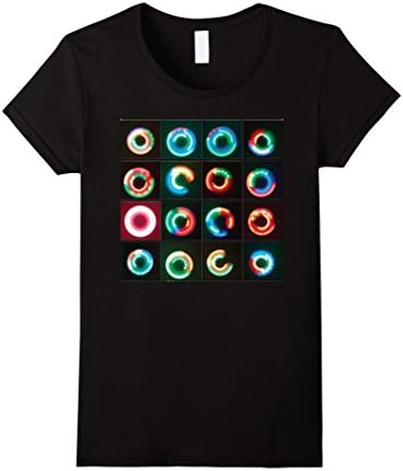 Womens LED Fidget Spinners T-Shirt Ugly Christmas Shirt for Men Medium Black