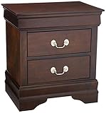 Coaster Home Furnishings 202412 CO-202412 Louis Philippe 2-Drawer Nightstand Cappuccino