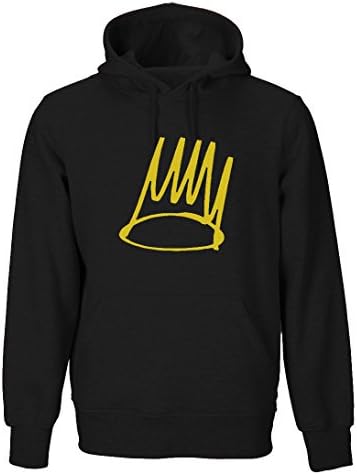 J Cole Crown Adult Hoodie (Black, Blue, Red, White, Green, Gray, Purple) (Large, Blue)
