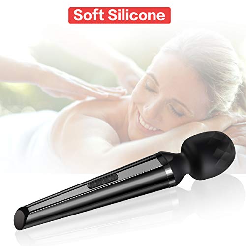 Cordless Wand Massager with 3 Powerful Speeds and 5 Vibration Modes for Neck Shoulder Back Body Massage, PALOQUETH Handheld Rechargeable Massager for Deep Tissue Massage Muscles Pain Relief - Thumbnail 7