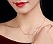 WDSHOW Heartbeat EKG Necklace 18k Rose Gold Plated or Silver-Tone