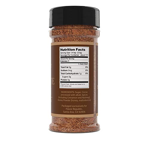 Sweet Cocoa Seasoning, Full-Bodied Mocha Powder Topping Spice Blend. Chocolate Therapy - Flavor Republic (4.8 oz) - Image 3