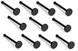 10 Pieces - 20G Bioflex Black Nose Stud 2 mm Top
