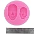 Longzang Small Face Silicone Mold Sugar Craft DIY Gumpaste Cake Decorating Clay