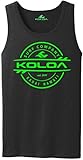Koloa Surf(tm) Thruster Surfboard Logo Tank Top-Black/green-XL