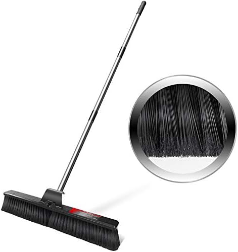 Masthome デッキブラシ 業務用 掃除ほうき 剛性ブラシ付 タイル用清掃用品 アウトドア 屋外