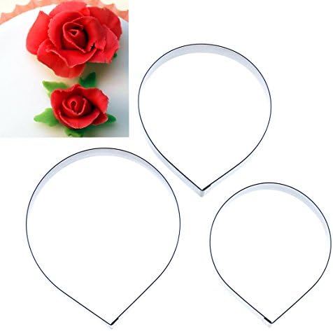 Sugarcraft & Cake Decorating Cutters -Rose Petals Medium For Celebration Cakes- Perfect for Wedding Cakes And Sugarcraft