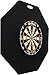 Dart-Stop 36 inch Black Octagon Pro Dart Board Back Board | Wall Protector | Dartboard Surround