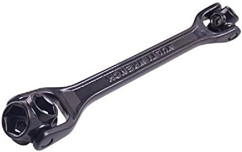 Lowmany 16 in 1 Multifunctional Flexible Dog Bone Multi Size Hexagon Sockets Wrench, General Use-Black(10MM-22MM)