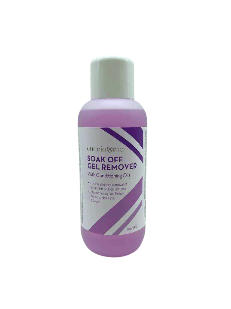 Cuccio Soak Off Gel Remover with Conditioning Oils 500ml, Purple