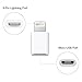 Trenro Micro USB to 8 Pin Lightning Converters Android Micro USB Transfer to Apple IOS Lightning Port