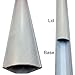 Electriduct Large Corner Duct Cable Raceway (1250 Series) - 5 Feet - White