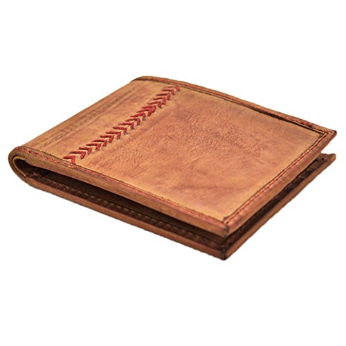 Rawlings Men's Baseball Stitch Bifold, Tan