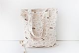 Canvas Tote Bag Black Print Design ASAPS (Kitty)