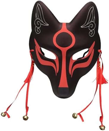 Amazon.com: Generic Japanese Kitsune Fox Mask - Mythical Creatures